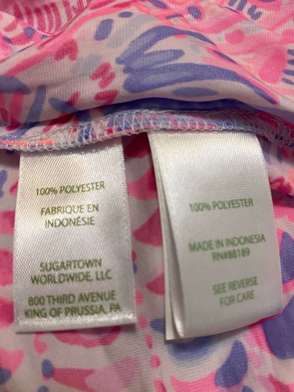 Lilly Pulitzer Zana Skort Romper - Raz Berry Sea You Soon - Picture 9 of 9